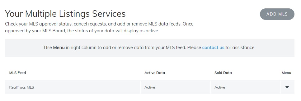 MLS Feed